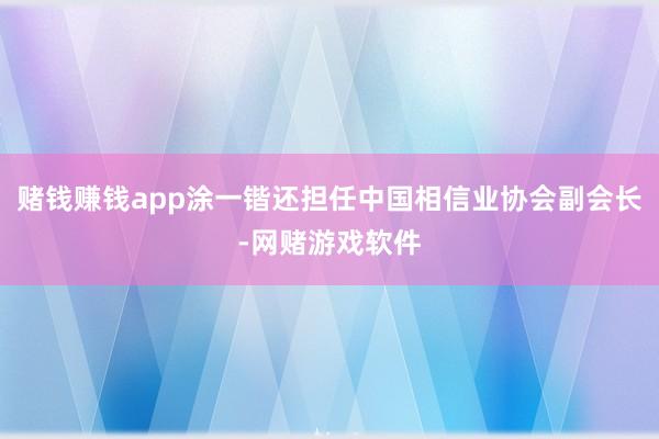 赌钱赚钱app涂一锴还担任中国相信业协会副会长-网赌游戏软件