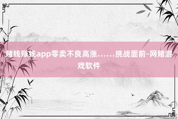 赌钱赚钱app零卖不良高涨……挑战面前-网赌游戏软件