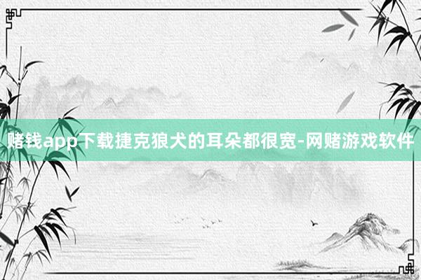 赌钱app下载捷克狼犬的耳朵都很宽-网赌游戏软件