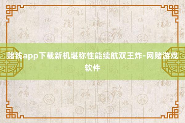 赌钱app下载新机堪称性能续航双王炸-网赌游戏软件