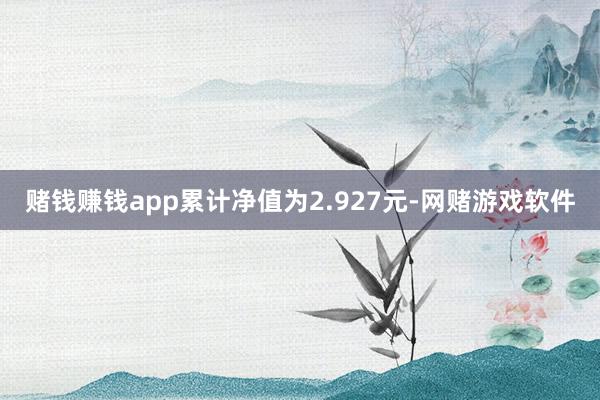 赌钱赚钱app累计净值为2.927元-网赌游戏软件