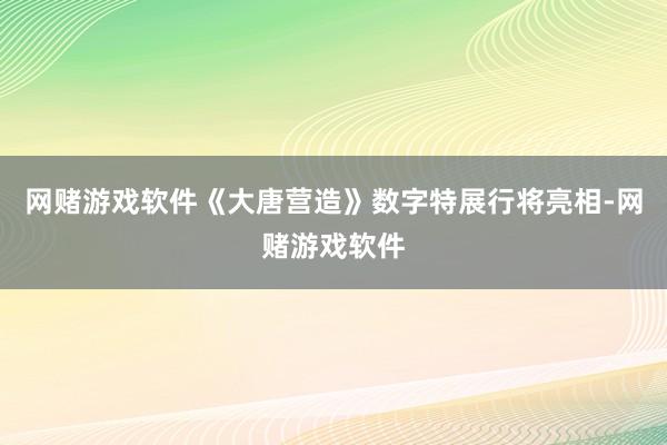 网赌游戏软件《大唐营造》数字特展行将亮相-网赌游戏软件