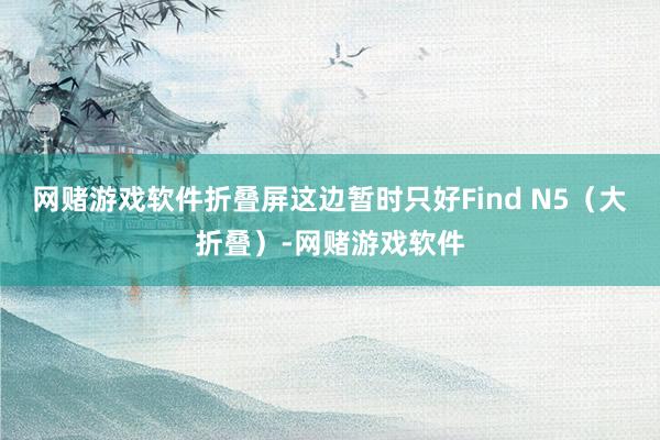 网赌游戏软件折叠屏这边暂时只好Find N5（大折叠）-网赌游戏软件