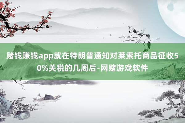赌钱赚钱app就在特朗普通知对莱索托商品征收50%关税的几周后-网赌游戏软件