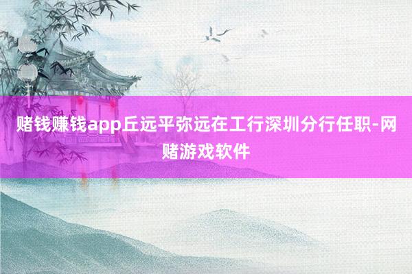 赌钱赚钱app丘远平弥远在工行深圳分行任职-网赌游戏软件