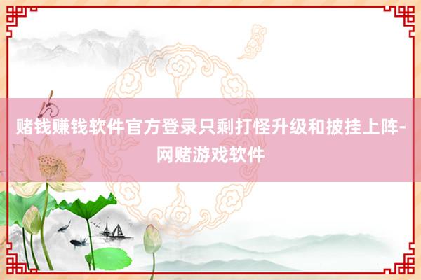 赌钱赚钱软件官方登录只剩打怪升级和披挂上阵-网赌游戏软件